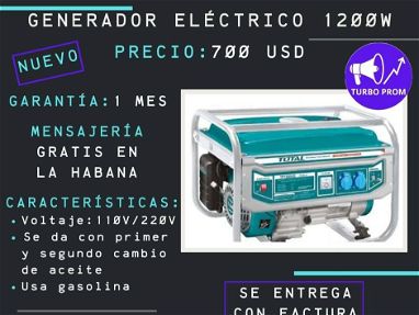 GENERADOR ELÉCTRICO 1200W - Img main-image
