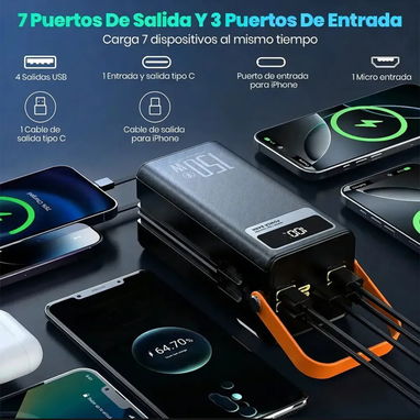 Batería portátil Power Bank Kinwodon de 80,000 mAh y 180W, - Img 127968260