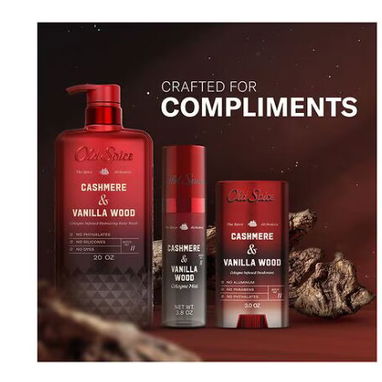 Desodorante + Colonia Old Spice Cashmere & Vanilla Wood – Fragancia Masculina Premium - 2/4
