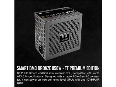 0km✅ Fuente Thermaltake Smart BM3 850W 📦 ATX 3.0 ☎️56092006 - Img 65011802