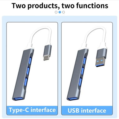 🔌 Hub USB-C 3.0 Alta Velocidad de 4 Puertos 🌐 Macbook, PC, Laptop. - Img 126074351