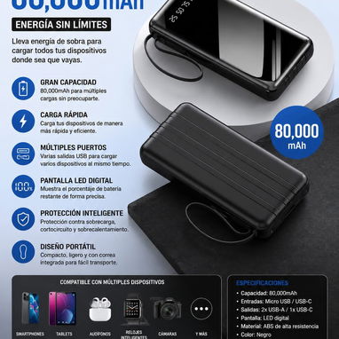 Power Banks// 70mil y 80 mil mHa - Img 124112571