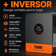 Kit solar Inversor PowMr de 10kw + 2 baterias - Img 57087664