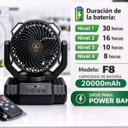 Ventilador recargable f8 - Img 56002434