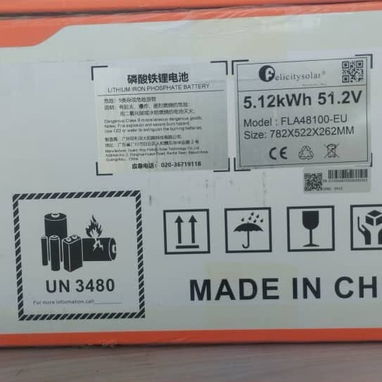 Batería 5k felicity solar 51,2v 100ah 1300usd - 2/2
