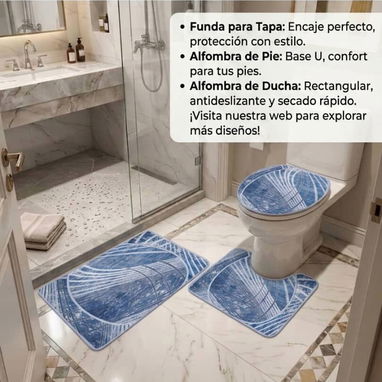 Set de 3 alfombras de baño - Img 122248435