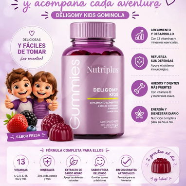 Gomitas Multivitamin Complex Kids+☀️ Apoyo diario para niños 🥰 - 2/3