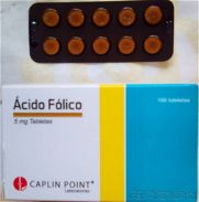 Ácido fólico tab 5 mg, importado - Img 45958834
