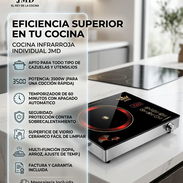 COCINA INFRARROJA JMD 3500W - $85 USD | Apta para Todo Tipo de Cazuelas | Envío Gratis | Factura y Garantía Incluida - Img 57782732