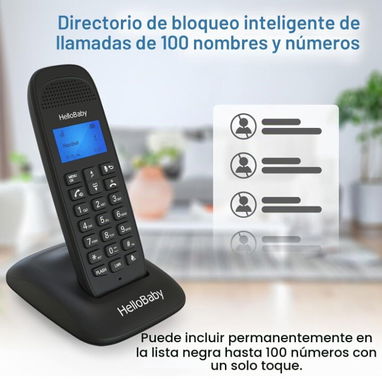 Teléfono Inalámbrico Hello baby con 2 auriculares - 2/3