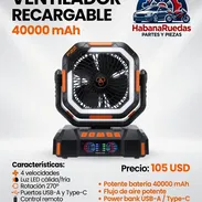 Ventilador recargable modelo F22 de 40000 mAh - 105 USD +53 56253825 - Img 56461433