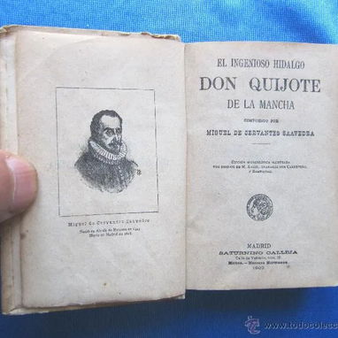 DON QUIJOTE DE LA MANCHA. EDICION MICROSCOPICA. EDITOR SATURNINO CALLEJA, MADRID, 1903. - 2/5