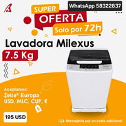 Lavadora Automática Milexus 7.5 kg - Img 55370322