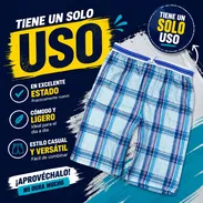 Pantalón corto de cuadros para hombre - Img 56691170