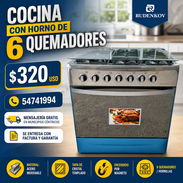 Cocina de 6 quemadores con horno - Img 54385929