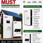 Kit solar Must: Inversor Must de 6kw y batería Must de 10kw - Img 56694695