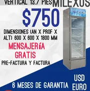 Neve exhibidora vertical 13.7' Milexus - Img 50435094