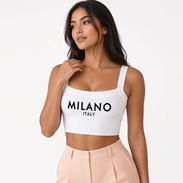 Top veraniego de tirantes y diseño cropped. - Img 57934565