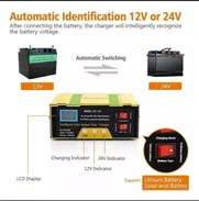 Tunder Cargador inteligente de Batería 12V/24V hasta 200 Amperes, Litio de 12.6v - Img main-image-47843119