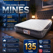 🛏️ COLCHÓN 🛏️ QUEEN MINES. MENSAJERÍA CON FACTURA Y GARANTÍA - Img 56068637