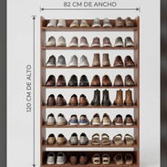 🚨Zapatera de Madera de 8 niveles ✅Medidas : ancho 82 cm Profundidad 26 cm Alto 120 cm 🚨Vienen desarmadas en caja - Img 58408950
