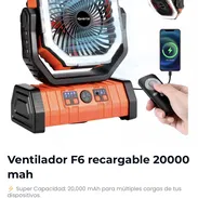Ventiladores recargable F6 - Img 57355071