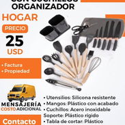 SET DE COCINA CON CUCHILLO ORGANIZADOR - Img 54787180