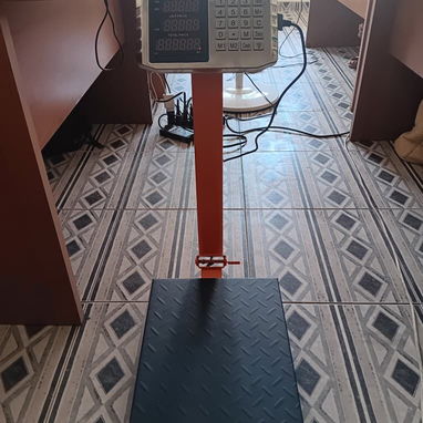 Balanza digital de plataforma industrial con columna - Img 122238898