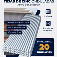 Tejas de Zinc Onduladas de Acero Galvanizado* - Img 57466180