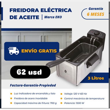 freidora de aire y de aceite. Nuevas con garantía y domicilio gratis - 3/4