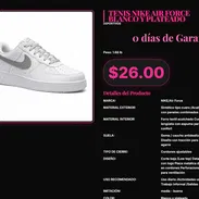 Nike Air Force Low Blanco Plateado Perforaciones Frontales, Air Force Nike Blanco Plateado Diario Urbano . - Img 57354828