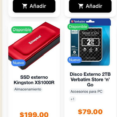Venta de discos duros solidos externos e internos de varia capacidad Precio y detalles en las fotos - Img 119919060
