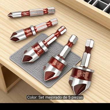 Juego de 5 Brocas Avellanadoras 82° para Madera, Plástico y Metal – Solo 15 USD - 3/10