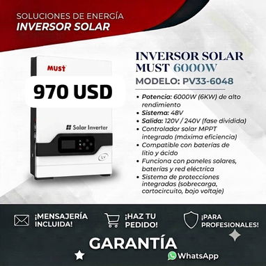 INVERSORES SOLARES Y INVERSOR + BATERIAS - 3/8