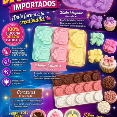 Artículos de repostería, gran variedad de productos. Polvo de hornear, cobertura de chocolate, insumos, moldes de silico - Img 124889749