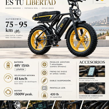 SE VENDE BICICLETAS ELÉCTRICAS‼️ Camagüey‼️ EBIKE ‼️TSTR9 - 2/2