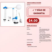 JUEGO DE HERRAJE DE BAÑO . - Img 57881845