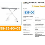 TABLA DE PLANCHAR PLEGABLE . - Img 57237635