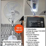 Ventilador pedestal recargable - Img 55236953