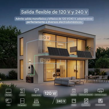 Inversor Solar Híbrido Humsienk 8kW 48V 110/120V - 7/10