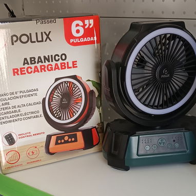 Ventilador Recargable Tipo F6 modelo Polux  nuevo con garantía ! - 2/3