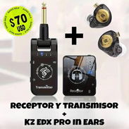 Sistema de Monitoreo(Transmisor y receptor + Audifonos kz) - Img 55548877