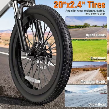 ☎️53544655 🛵 Entrega Gratis ⭐🚲 Tronluk Bicicleta Eléctrica Plegable – Motor de 720W Pico ⭐ - 5/8