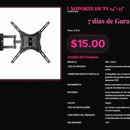 HDL-117B-2 Soporte Pared TV 14-55 Acero Recubrimiento Polvo . - Img 57371850
