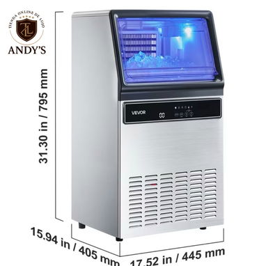 Máquina comercial de hacer hielo de 130 lb en 24h. - 9/9