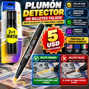 Plumón para detectar billetes falsos - Img 58076364