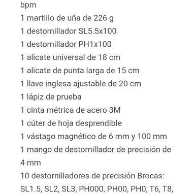 JUEGO DE HERRAMIENTAS CON TALADRO INALAMBRICO - Img 120503643