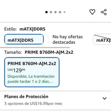 - Vendo motherboard de 12.ª, 13.ª y 14.ª generación ASUS Prime b760M-A ddr5 nuevo new - 2/2