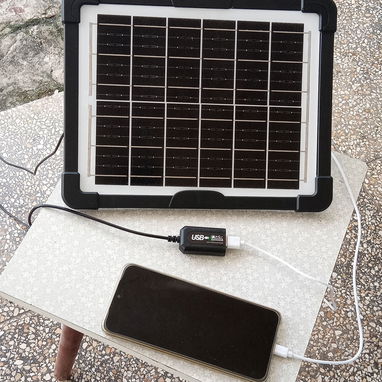 Ventilador Recargable con Panel Solar - Img 125328896
