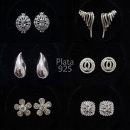 Aretes y Argollas de Plata 925 - Img 53455637